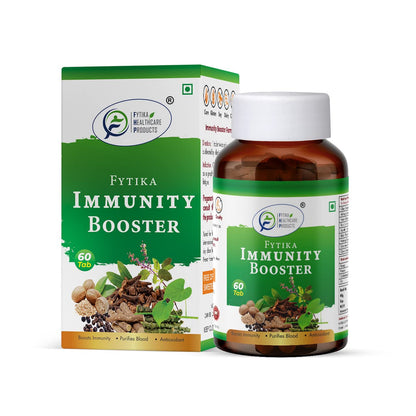 Fytika Immunity Booster supplement bottle and packaging on a white background