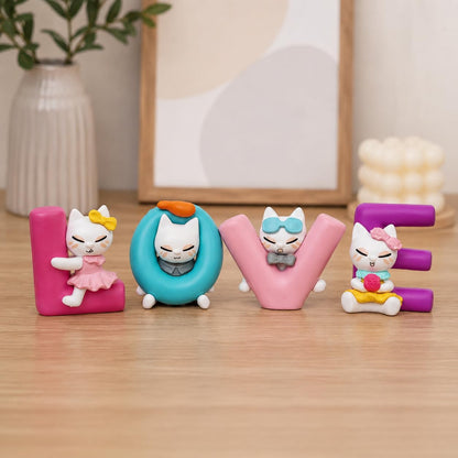 eCraftIndia Plastic Love Animated Characters Decorative Showpiece for Home Decor Living Room Bedroom | Valentine Gift for Girlfriend Boyfriend Husband Wife Her Him | Valentines Day Decoration Items