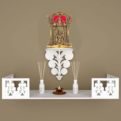 Kalakriti Gold Plated Wall Hanging God Tirupati Balaji Sri Venkateswara Swamy Idol | Spiritual Home Décor| Religious Diwali Gift | Statue for Pooja Living Room Mandir Decoration, 1Pc