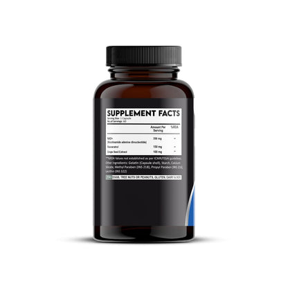 Vedapulse NAD+ with Resveratrol | 60 Veg Capsules