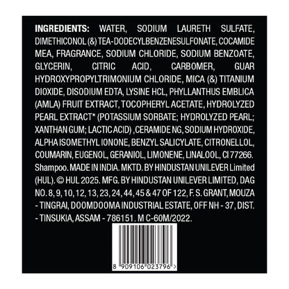 List of ingredients on a black background