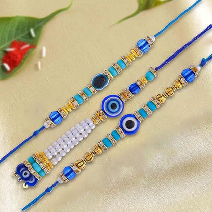 SAUDEEP INDIA Feng Shui Crystal Tortise with Plate for Good Luck with Evil Eye Lumba/Couple Rakhi Set Brother Bhabhi | Turtle for Vastu Home Decor(1 Lumba, 2 Brother)