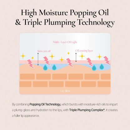 DINTO Blur-Jelly Plumping Lip Tint (775 Woody Gelée, 3.5g) Korean Hydrating Water-Based Jelly Tint with Mild Plumping Effect, Non-Sticky, Long-Lasting Glossy Lip Stain, Vegan & Cruelty-Free