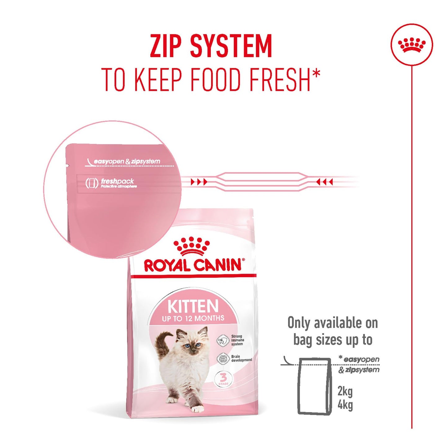 Royal Canin Second Age Kitten, Dry Food, 400 g | Antioxidants Support Brain Development, Microbiome Balance And Natural Immunity