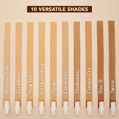 Lovechild Masaba All Mini Foundation Sticks, Makeup Stick For Effortless Coverage On-The-Go, Easy-To-Blend For Indian Skin Tone, Matte Finish With Full Coverage, Cutie Pie (Medium), 7.5G (Pack of 1)
