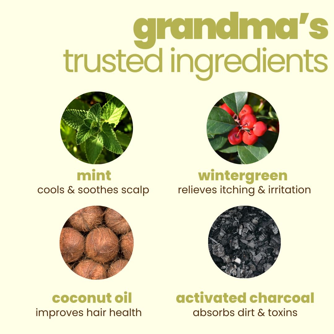 Illustration of natural ingredients with text on a light background