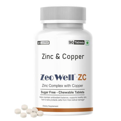 ZC (LeeWell) Zinc Copper Chewable Supplement, 90 Tablets