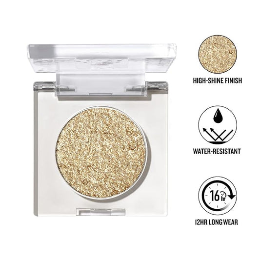 Daily Life Forever52 Dazzle Dot Pressed Glitter | Long-Lasting 12-Hour Wear | Ultra-Glam, High-Shine, Water-Resistant | Subtle to Bold Sparkle for Eyes & Face (24K Gold-03, 1.68g)
