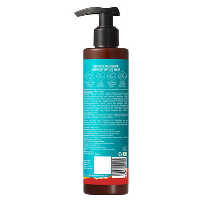 Pilgrim Australian Tea Tree & Salicylic Acid Anti-Dandruff Shampoo with Cool Menthol | Up to 100% Dandruff Reduction*| Soothes Itchy Scalp | Non-Drying Formula | All Hair Types | For Men & Women (200ml)