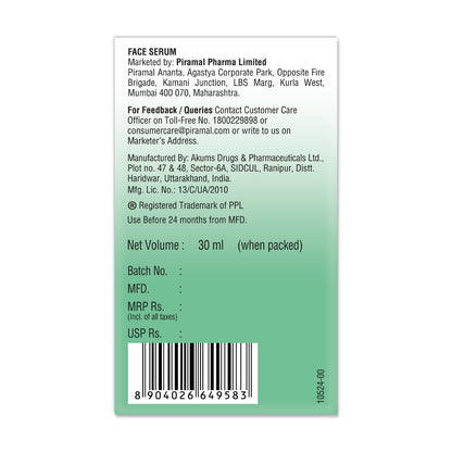 Lacto Calamine 2% Salicylic Acid Face Serum | 30ml | Face Serum For Acne, Blackheads, Oil control, Open Pores & Clear Skin | Dermatologically Tested & Fragrance Free