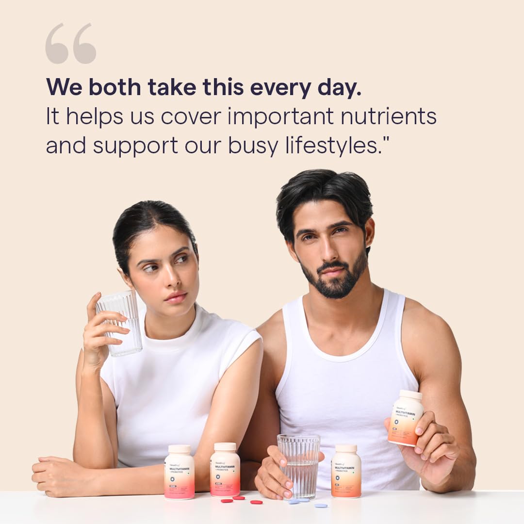 The Good Bug Multivitamin Tablets with Probiotics | 23 Essential Vitamins & Minerals | With Panax Ginseng (Men) | Supports Energy, Immunity, Gut Health & Daily Wellness | 60 Tablets