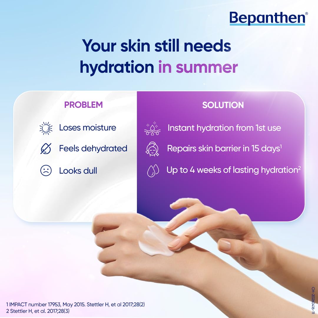 Bepanthen SensiControl Daily Moisturizing Cream (100g), World’s No.1 Skincare Brand For Dry & Sensitive Skin, Moisturizer for Dry Skin & Hydration in Summer, Clinically Proven Barrier Repair, Dermatologically Approved