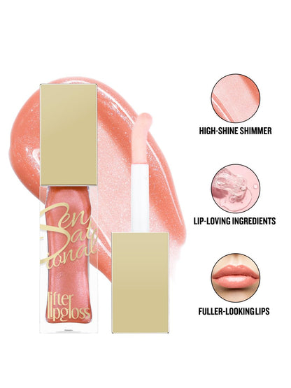 Daily Life Forever52 Sensational Lifter Lip Gloss | High-Shine, Hydrating & Non-Sticky | Infused with Hyaluronic Acid, Coconut Fruit Extract & Castor Seed Oil | Fuller, Smooth, Radiant Lips (Amber Melt 03, 7.5g)