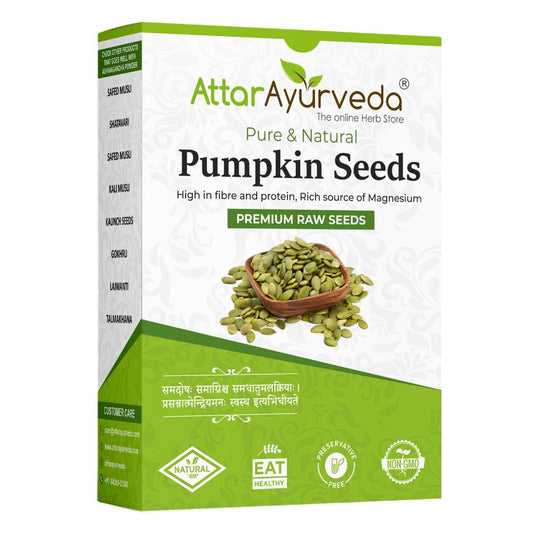Attar Ayurveda Raw pumpkin seeds for eating (250 grams) | Protein and Fiber Rich Superfood | Unsalted, unroasted
