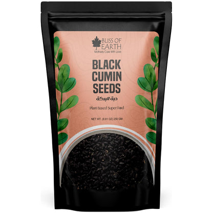 Bliss of Earth Certified Organic Black Cumin Kalonji Seeds, Nigella Seeds, 250GM