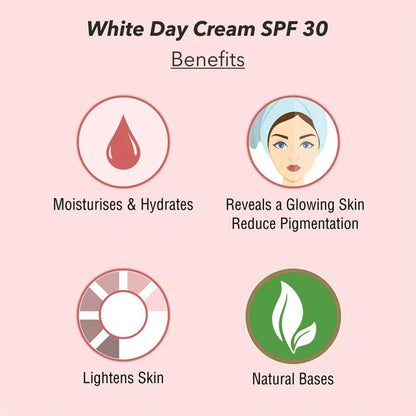 O3+ Radiant Day Cream Moisturiser SPF30 50g for Brightening & Glowing Skin | Moisturises & provides Sun Protection - All Skin Types