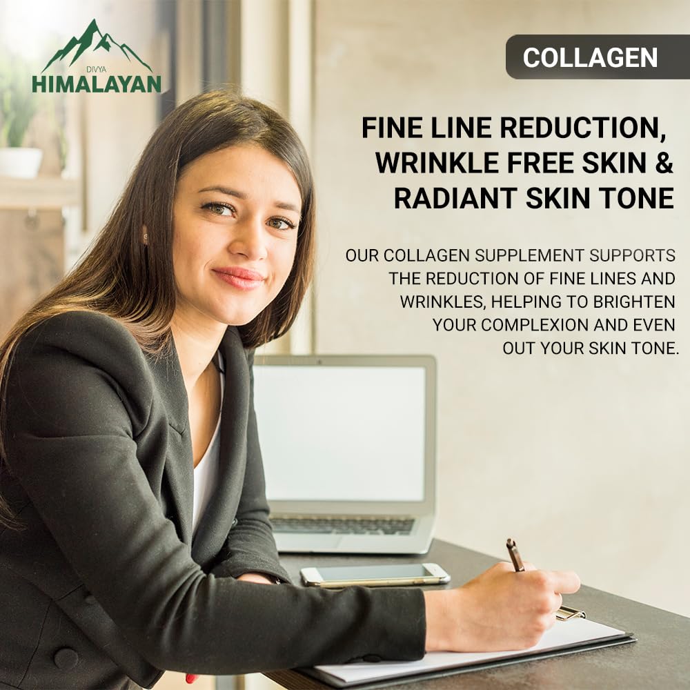 Divya Himalayan Skin Glow Therapy Glutathione – 1000mg Capsules with Vitamin C, Vitamin E, Biotin & Grape Seed Extract for Radiant Skin – For Men & Women (60 Capsules)