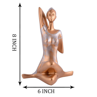 Yoga Lady Home & Office Decor showpiece (y1100)