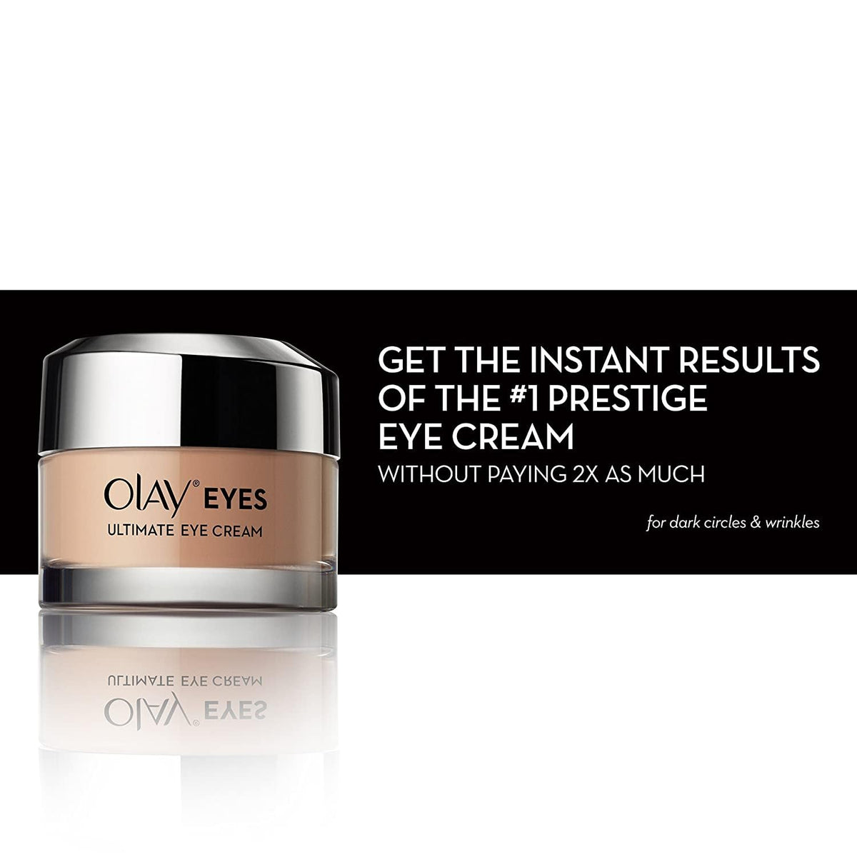 olay eye cream | Reduces Dark Circle, Wrinkles and Puffiness | With Peptides and Niacinamide | Normal, Oily, Dry & Combination Skin l Paraben & Sulphate free | (15ml, (Ultimate Eye Cream)