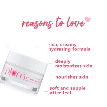Plum E-luminence Deep Moisturizing Creme with Vitamin E & Jojoba Oil | for Radiant, Hydrated Skin | Suitable For Normal & Dry Skin | Unmatched Hydration & Antioxidant Protection | 50ml