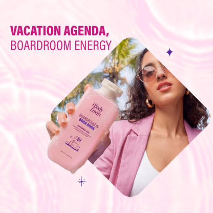 Plum BodyLovin’ Boardroom In Bora Bora Shower Gel | Hydrating & Brightening Body Wash | Dragonfruit Extract, Hyaluronic Acid Blend & Rice Water | Sweet Tropical Fragrance | 250 ml