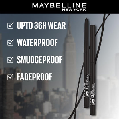 Maybelline New York Colossal Lasting drama Kajal - 36H Wear, Waterproof, Smudge Proof Kajal - 10 Midnight Black, 0.31g