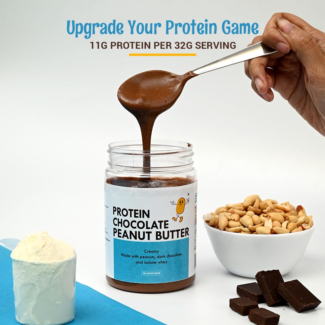 ANAVRIN Chocolate Peanut Butter with Whey, 400gm | High Protein Creamy Butter | No Added Sugar | 100% Roasted Peanuts Healthy Spread | Rich in Vitamin E, Magnesium & Potassium | Gluten Free