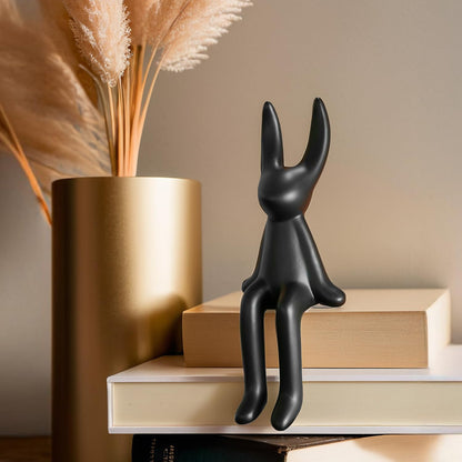 Nostrae Rabbit Show Pieces for Home Decor Living Room Decor Items | Cute Animals Showpieces Gift Item for Decoration | Center Table Tv Showcase Shelf Office Desk Interior Statue Figurines