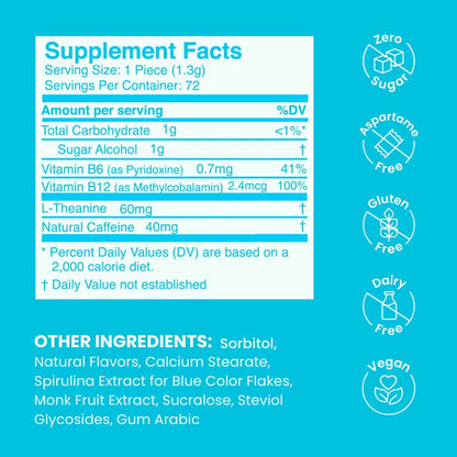 NeuroGum Energy Caffeine Mints - Sugar Free with L-theanine