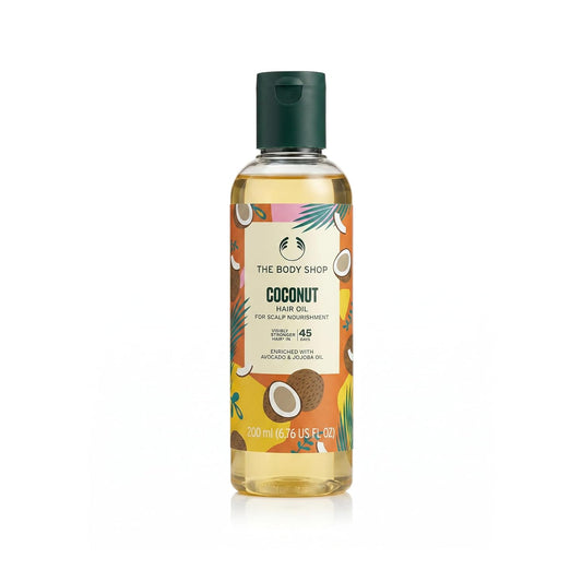 The Body Shop Coconut Hair Oil For Stronger, Smoother, Softer hair 200 Ml