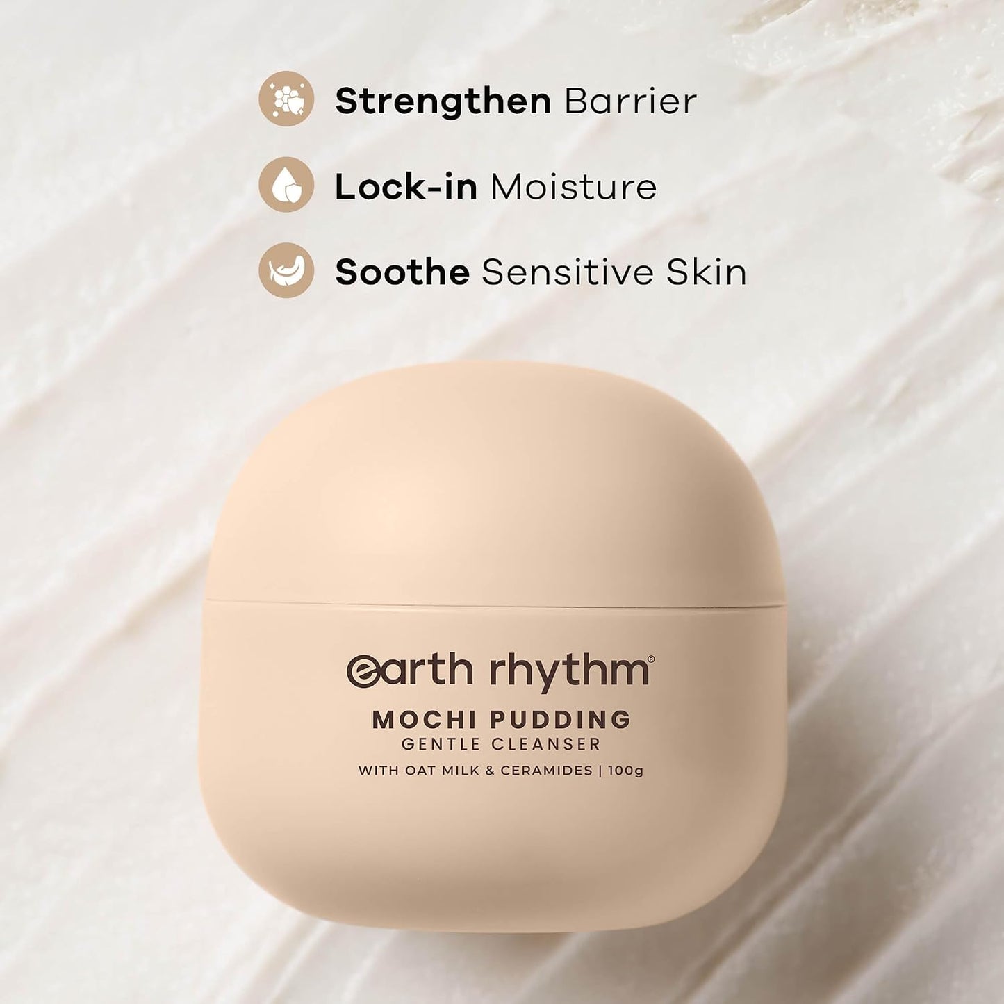 Earth Rhythm Oats Mochi Cleanser - Barrier Repair with Ceramides 100g