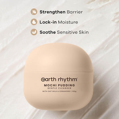 Earth Rhythm Oats Mochi Cleanser - Barrier Repair with Ceramides 100g