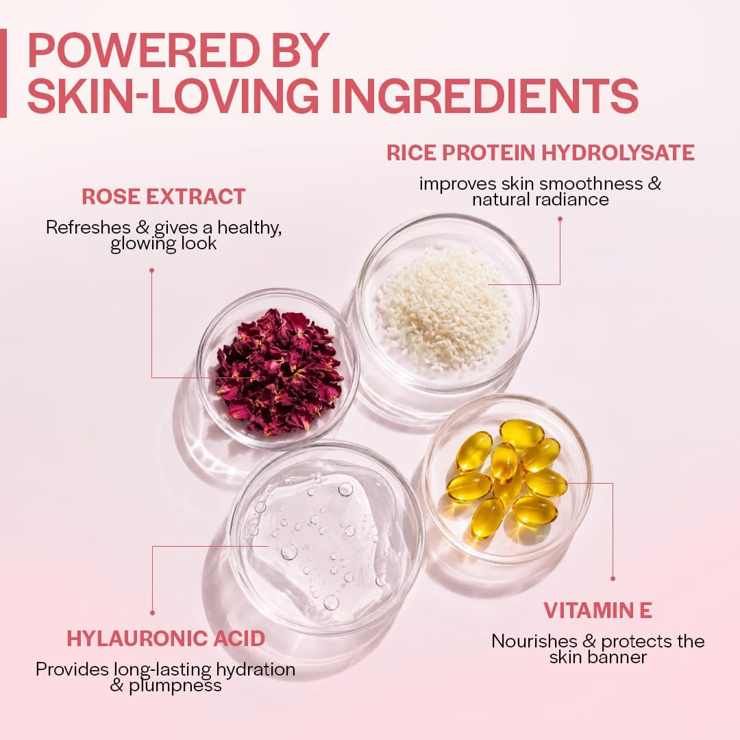 Suroskie Glow Up Juice SPF 35 PA++++ Sunscreen Spray 100ml with Rose & Rice Toner for Glass Skin | UV Rays Protection | Brightens & Smoothens | Dewy Mist for All Skin Types | Dermatologically Tested