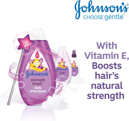 Johnson's Johnsons Baby Strength Drops Spray Conditioner for Babies Hypoallergenic No More Tears Formula Gentle Hair Conditioner Spray for Sensitive Scalp Paraben Sulfate Alcohol Soap Free Pediatrician and Dermatologist Tested 200ml