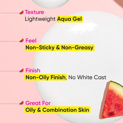 zephivo Dot & Key Watermelon Hyaluronic Sunscreen SPF 50 PA+++| for Oily, Normal & Combination Skin | UV + Blue Light Protection | Lightweight | No White Cast | Boosts Vitamin D Absorption | 50g…

