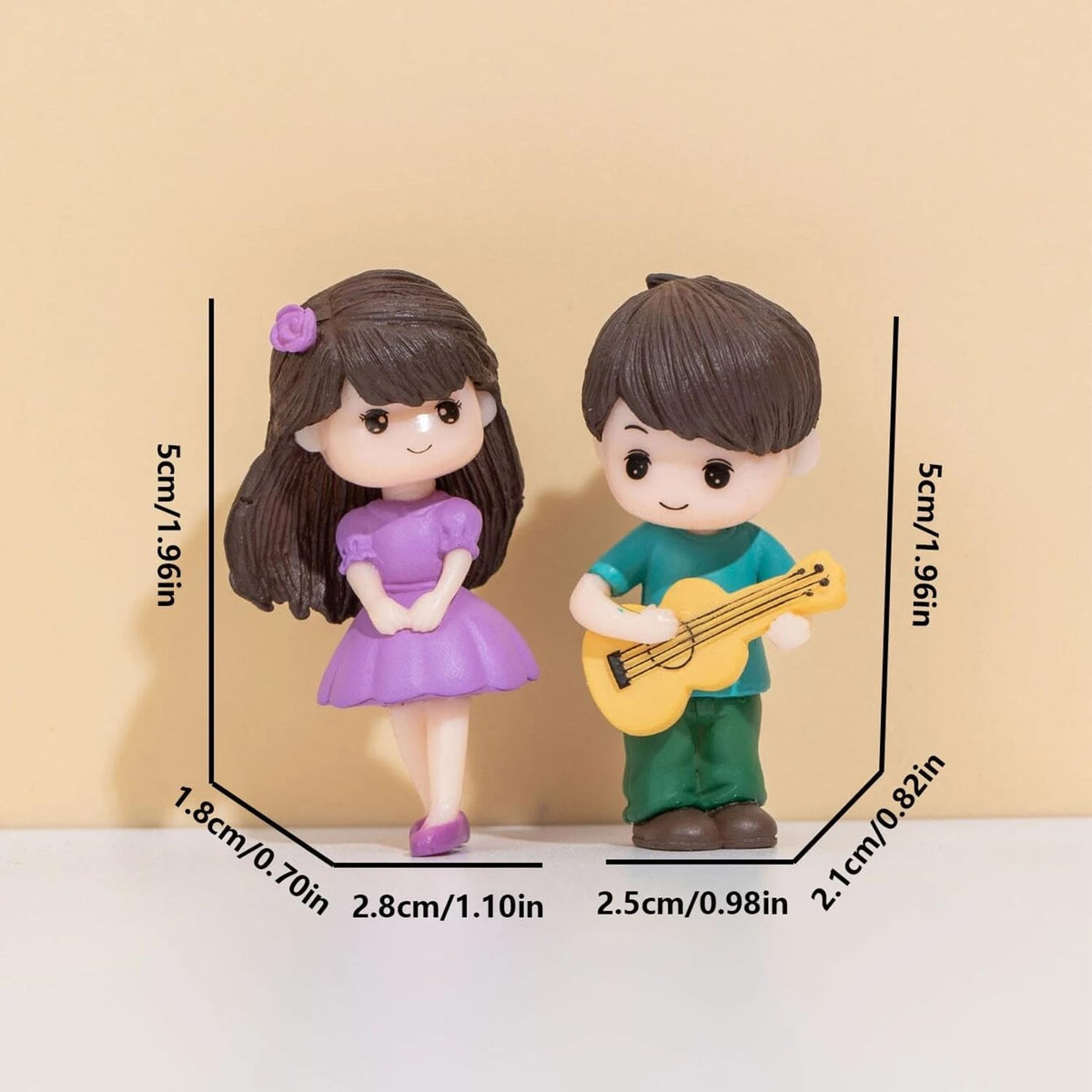 Miniature Set Valentine Gift for Girlfriend Boyfriend Husband Wife Girls Boys Decorative Cute Romantic Couple Miniature Showpiece Statue Valentines Gift Items