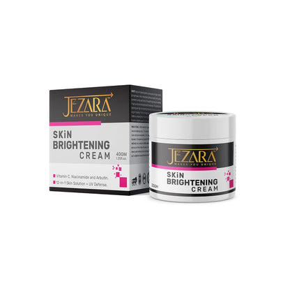 JEZARA Natural Skin Glowing Face Cream for Women & Men | SPF 50++ Sun Protection | Day & Night Cream for Pimples, Blackheads & Dead Skin | 45g