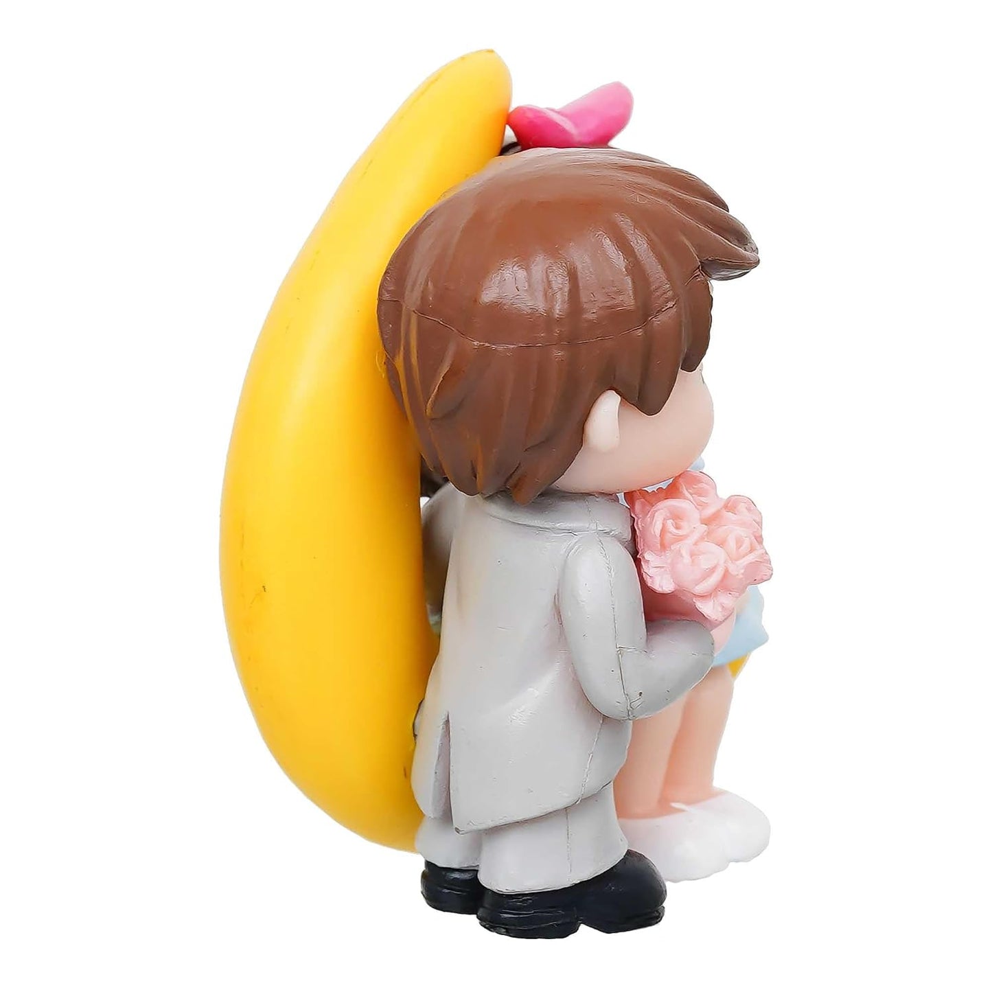 eCraftIndia Valentine Gift for Girlfriend Boyfriend Romantic Love Moon Couple Showpiece Valentine Day Gift for Husband Wife Special Love Her Him | Valentine Day Decoration Items