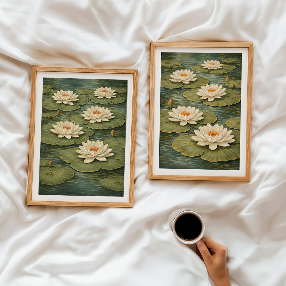 Set of 2 wall art paintings for living room & wall painting for bedroom wall decor - (10x13 Inch framed poster, Paintings for home decor)