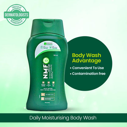 NMFe Moisturising Body Wash 150 ml with Aloe vera and Oat milk | for Regular or Daily Bathing | Skin Matching pH 5.5 | Restores skin moisture to maintain skin health and prevent dry skin