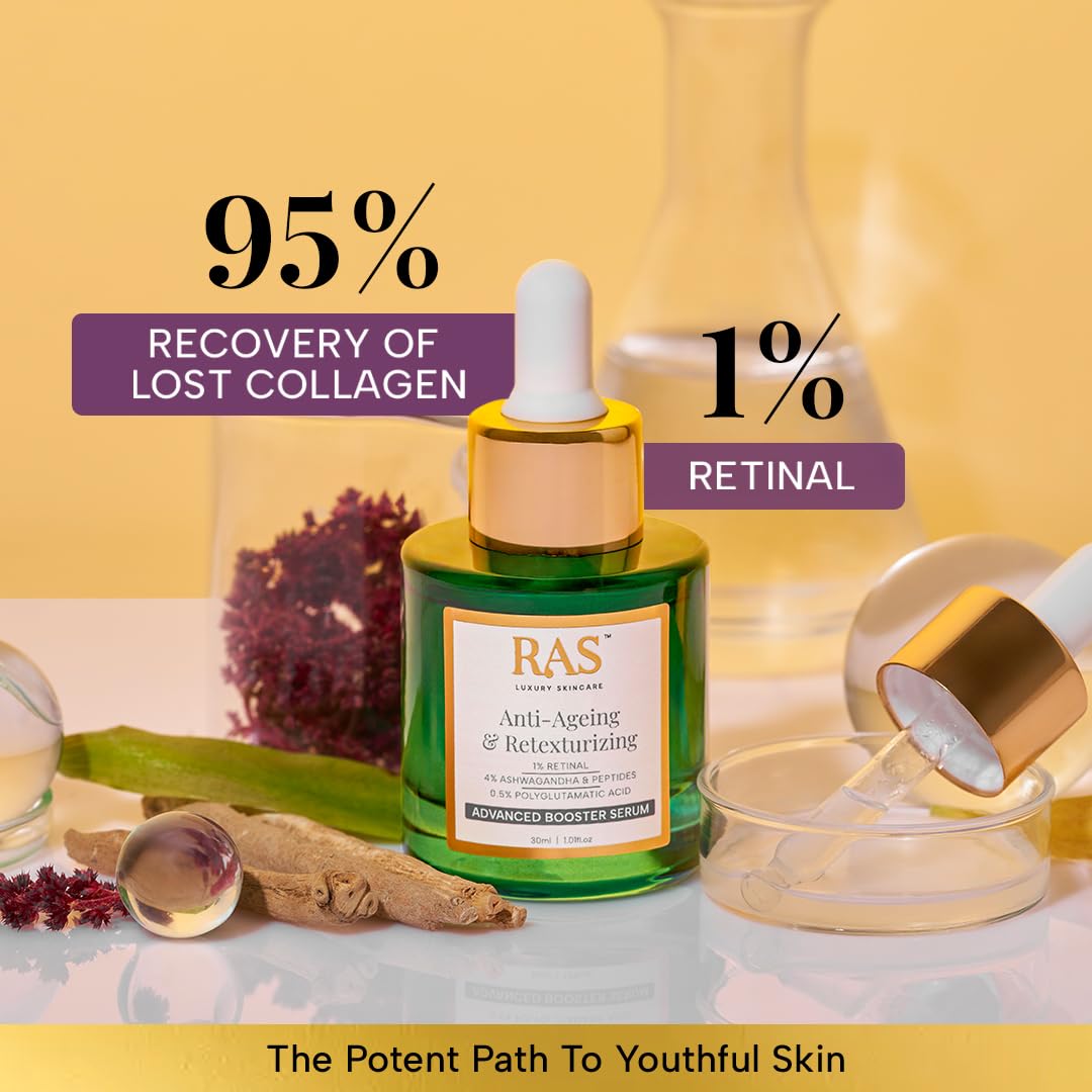 RAS Luxury Oils Anti-Aging & Retexturizing Advanced Booster Serum for Youthful Skin