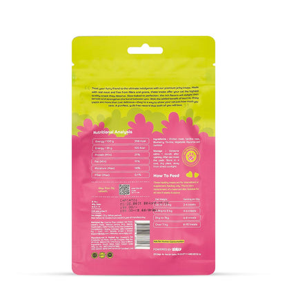 Applod Sardine with Blueberry Soft Cat Treats for Kittens & Adult Cats | Made with Real Sardine | Grain-Free Protein-Rich Snacks with Taurine & No Fillers | 35g