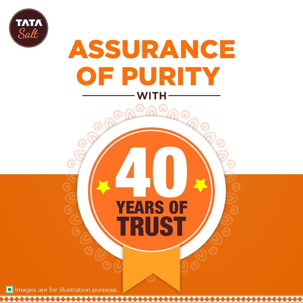 Tata Salt 1 Kg, Free Flowing and Iodised Namak, Vacuum Evaporated, Salt in Fresh