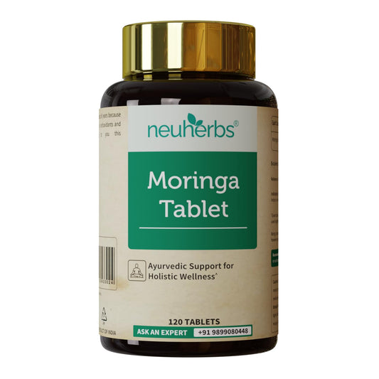 Neuherbs Moringa Tablets 1000mg | Drumstick Leaves Powder Tablets For Energy, Immunity, Digestion & Heart Health With No Artificial Preservatives | 120 Tablets