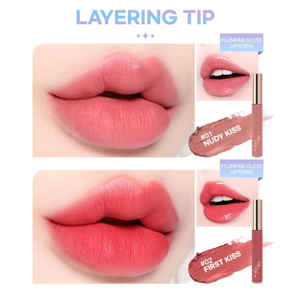 Liphip Lip Plumping Gloss,Spicy Lip Lip Gloss, Moisturizing & Glimmer Glow Lip Gloss (3.5g)