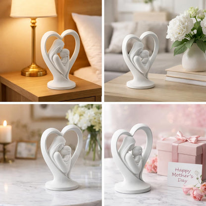 Mother Baby Statue Showpiece Gift, Resin Mother Baby Figurine, motherr Child Statue, Home Decor Items, House Warming Gifts Mother's Day, Baby Shower Gifts for Mom to be