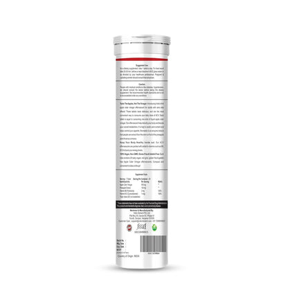 Supplement tube with label on a white background