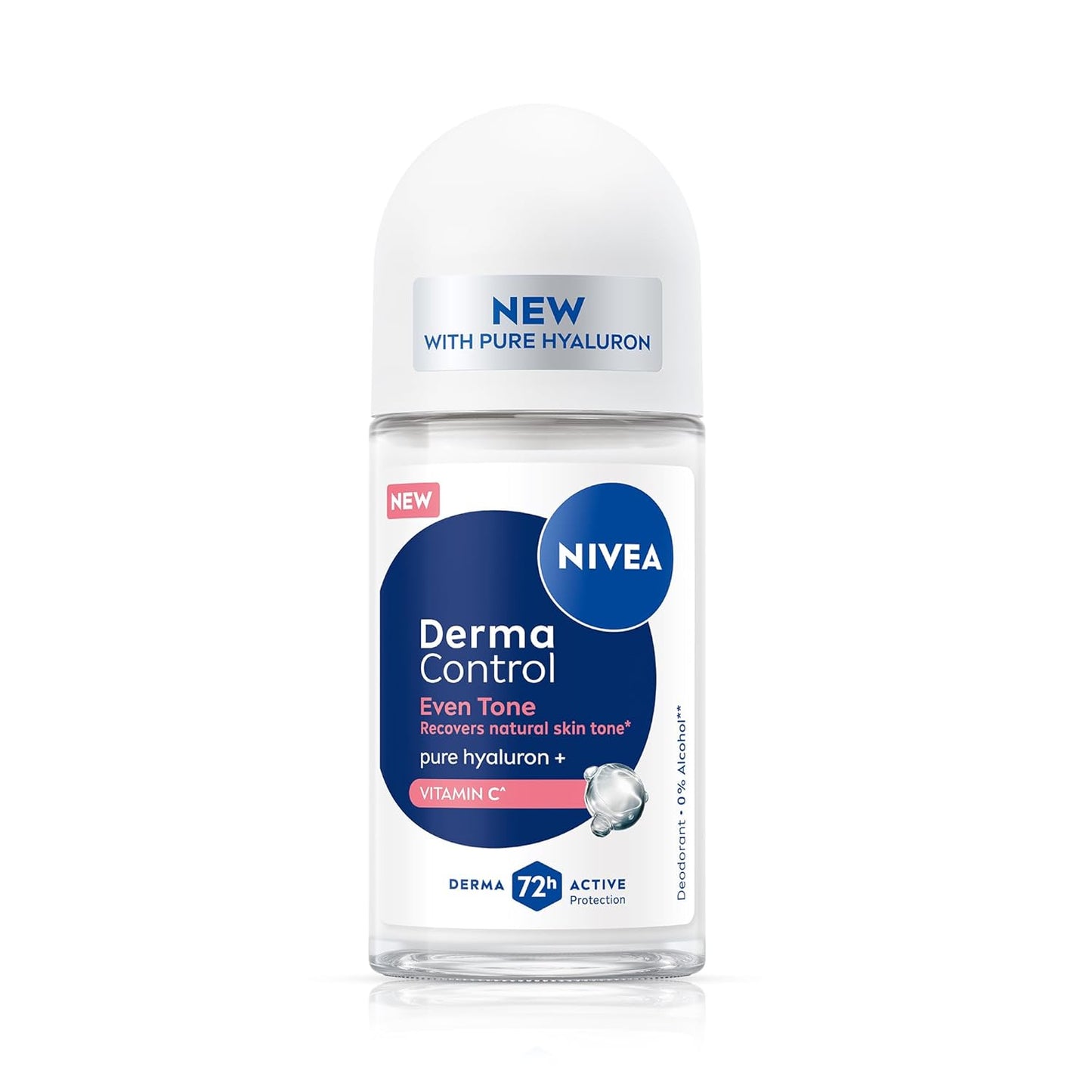 Nivea Derma Control deodorant bottle on a white background