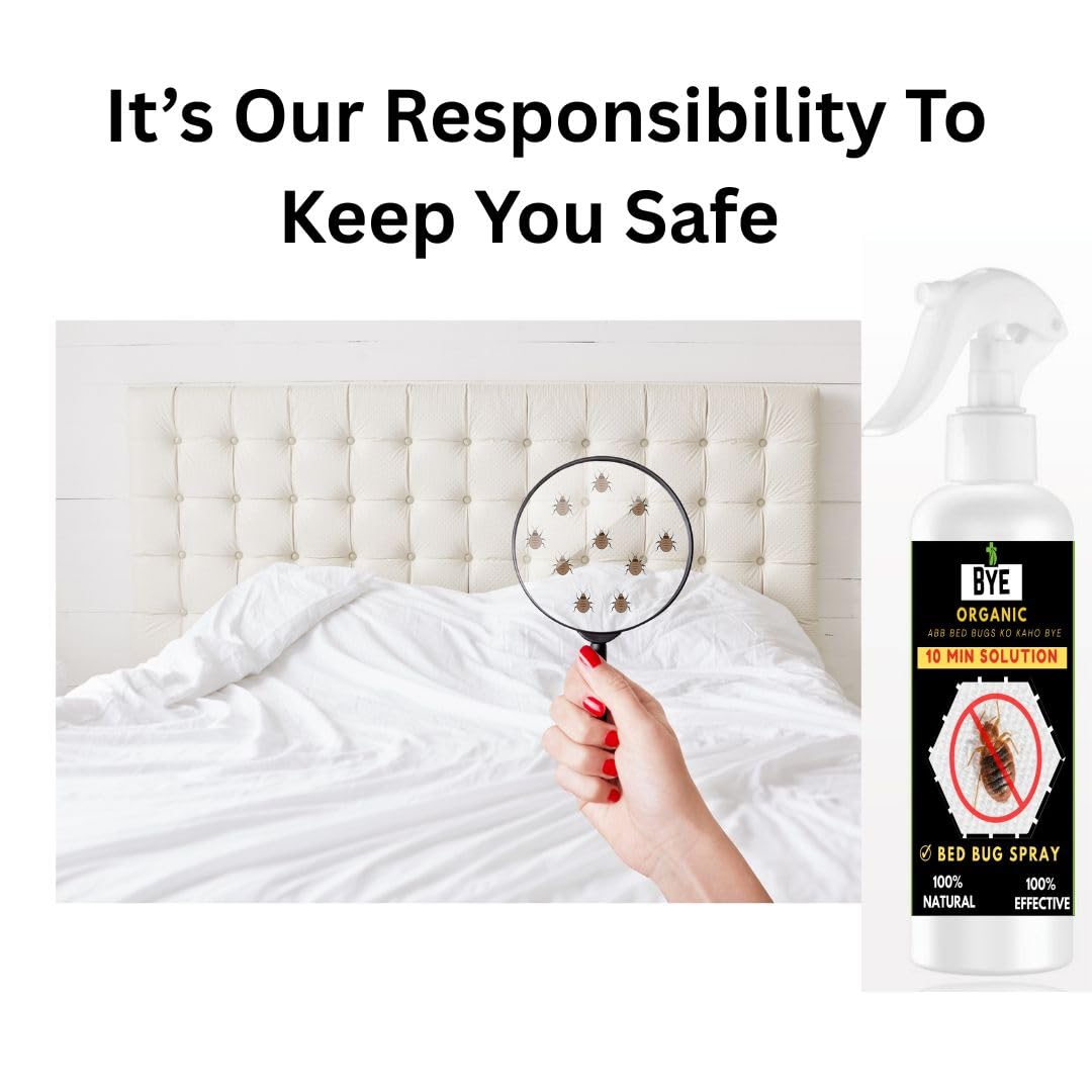 Bed Bug Spray - Natural & Non-Toxic | Repels Bed Bugs, Eggs & Dust Mites | Safe for Mattress, Home & Travel | Child & Pet Safe | 200ml