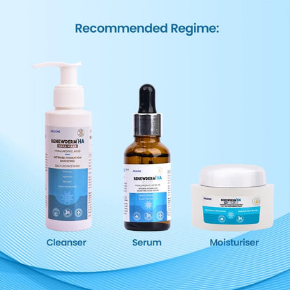 HA Face Wash With Medium Molecular Weight Hyaluronic Acid and Retinol in Retistar for Intense Hydration and Optimum Skin Cell Renewal and Rejuvenation 100ML
